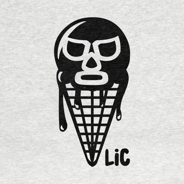 Lucha Ice Cream logo BLACK by luchaicecream